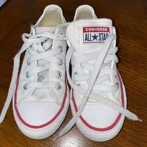 Girls white converse